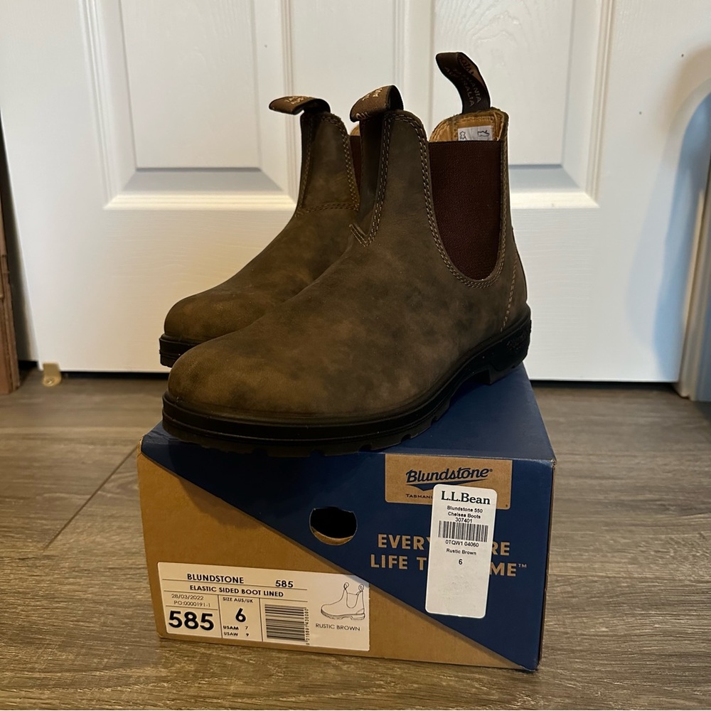 Blundstone 585 Chelsea Boot in Rustic Brown Aus 6 US W 9 US M 7